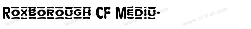 Roxborough CF Mediu字体转换